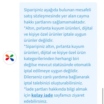 ÇiçekSepeti Siparişimi İptal Edemiyorum