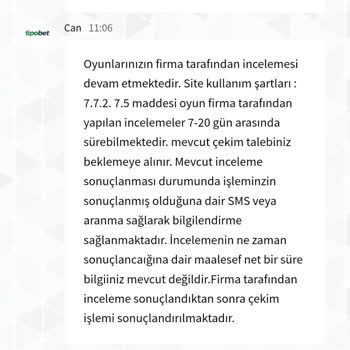 Tipobet Firma İncelemesi Adı Altında Çekimi Yatırmıyorlar