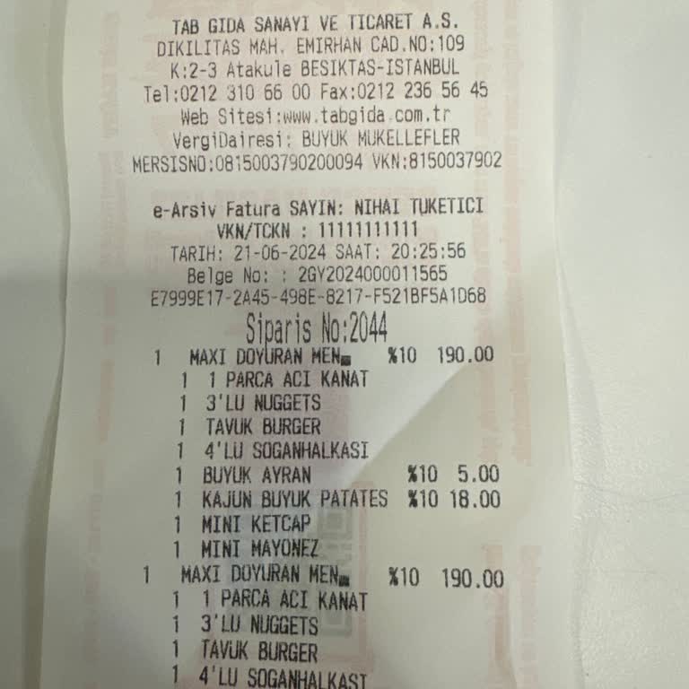 Silivri Vega AVM Popeyes: Kötü Hizmet Ve İlgisiz Çalışanlar