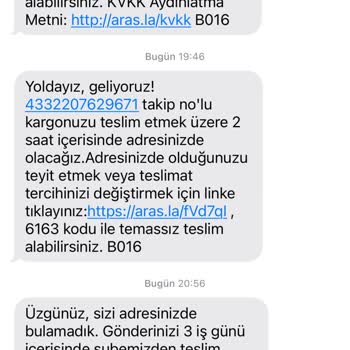 Ben Evdeyim Aras Kargo Sen Gelmedin