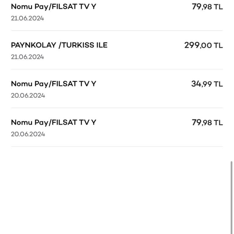 Nomupay Filsat TV Benden Habersiz Kartımdan Para Çekiyor