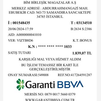 BİM 1alışverişe 3 Defa Ödeme Yaptım. Fazla Ödemelerin İadesi Gerçekleşmedi