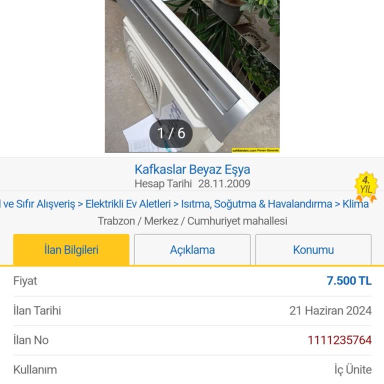 E-ticaret Marka Taklidiyle Dolandırıcılık Kafkaslar Beyaz Eşya Trabzon Merkez Yanıltıcı