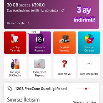 Vodafone Aşım Paketi Sorunu