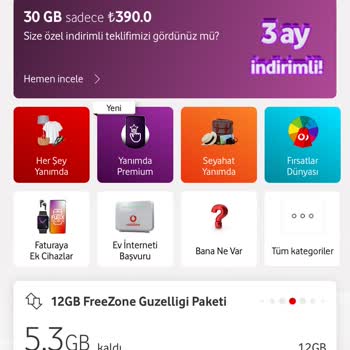 Vodafone Aşım Paketi Sorunu