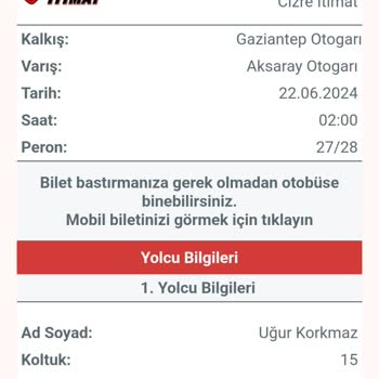 Cizre İtimat Otobüs Bileti Mağduriyeti: İptal Ve Değişim Sorunu