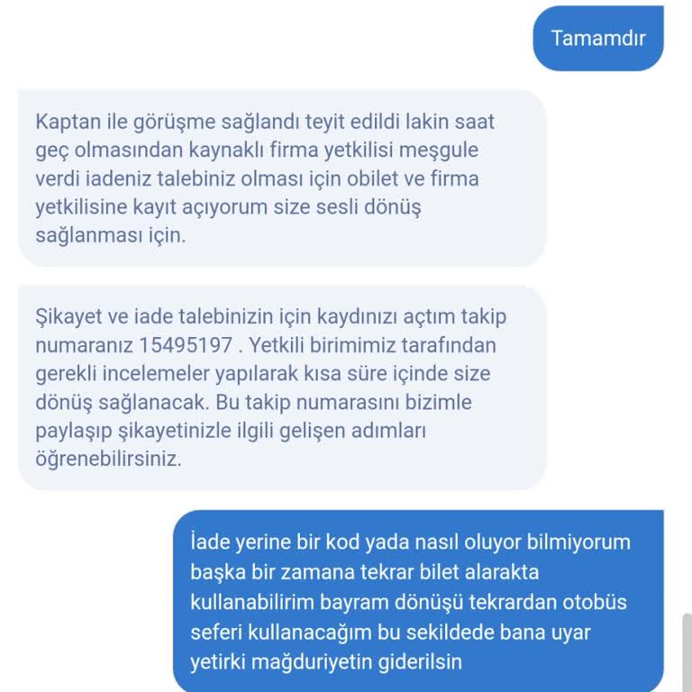 Obilet O Biletin İlgisizliği Ve Mağdur Etmesi