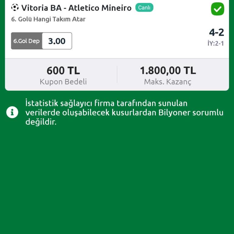 Bilyoner Tutan Kuponum Hesabıma Geçmedi