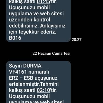 Ajet (Anadolu Jet) Üst Üste Üç Defa Uçuş Ertelenmesi