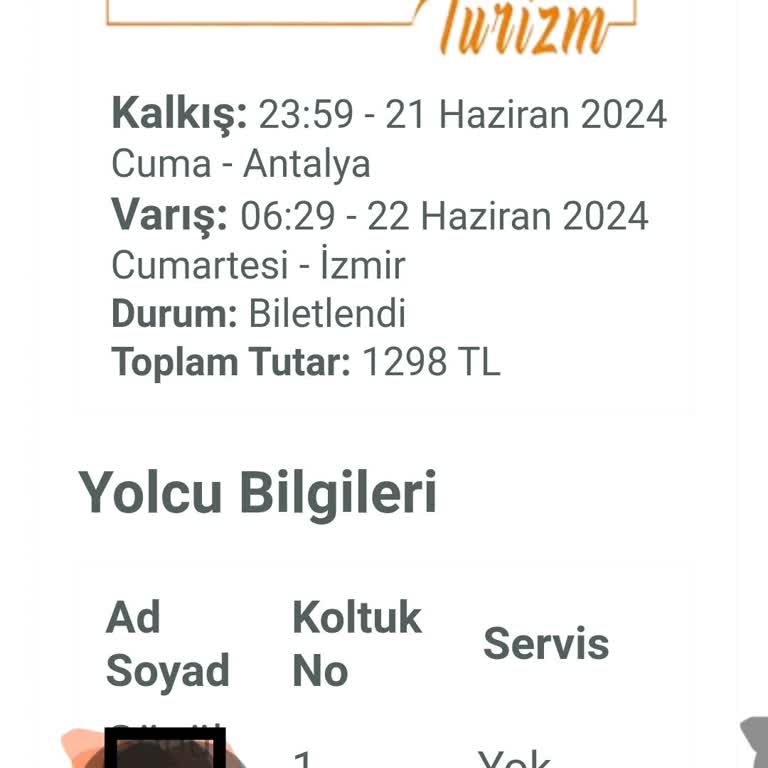Enuygun.com Geç Kalkan Otobüs Ve Koltuk Numarası Sorunu