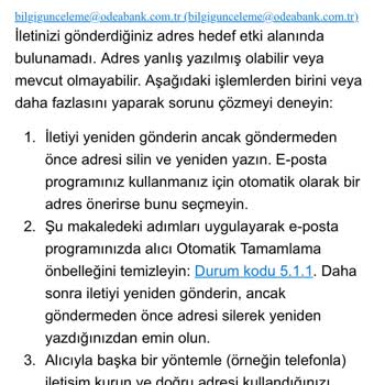 Odeabank Sim Blokesinin Kaldırılmaması