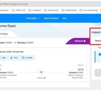 Ajet Ücretsiz Premium Bilet Değişikliğinde Bile Ayrıca Ücret İstiyor.