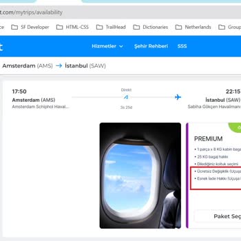 Ajet Ücretsiz Premium Bilet Değişikliğinde Bile Ayrıca Ücret İstiyor.
