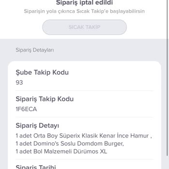 Domino's Pizza Karagümrük Şubesi Kafasına Göre Sipariş İptal Ediyor