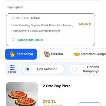 Domino's Pizza Karagümrük Şubesi Kafasına Göre Sipariş İptal Ediyor