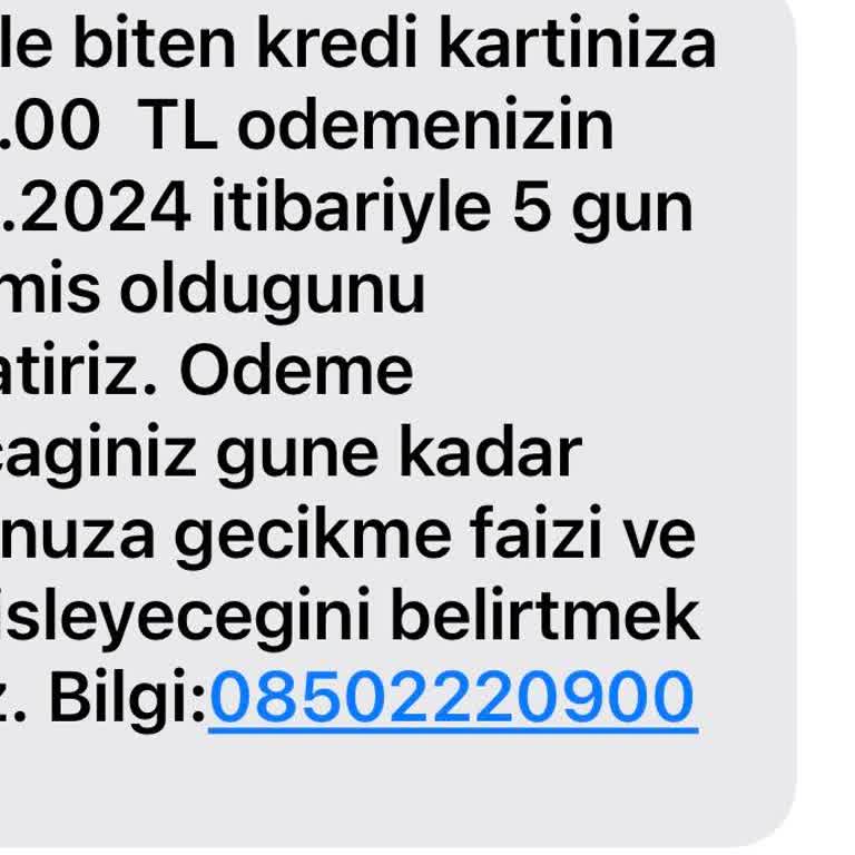 QNB Finansbank Kart Aidatını Tarafıma Borç Olarak Yansıtmaları
