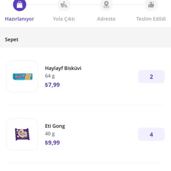Getir Teslimat Süresi İş Akışı