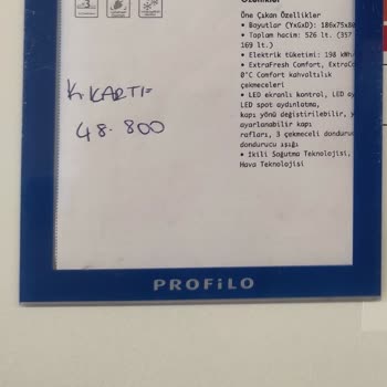 Profilo Buzdolabı Fiyat Farklılıkları Hakkında Şikayet