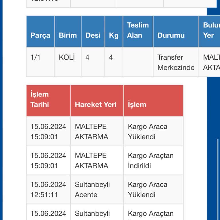 Sürat Kargo Maltepe Aktarma Merkezi Problemi