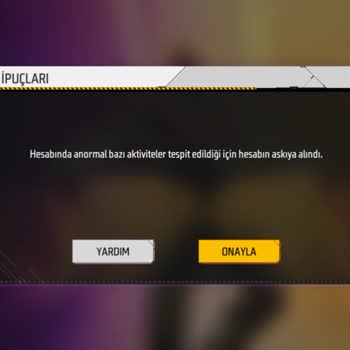 Garena Free Fire Durduk Yere Hile Yapmadığım Halde Ban Yedim Oyundan Attı