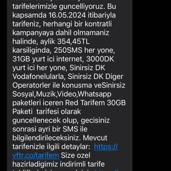 Vodafone Zam Yapmaya Doymuyor