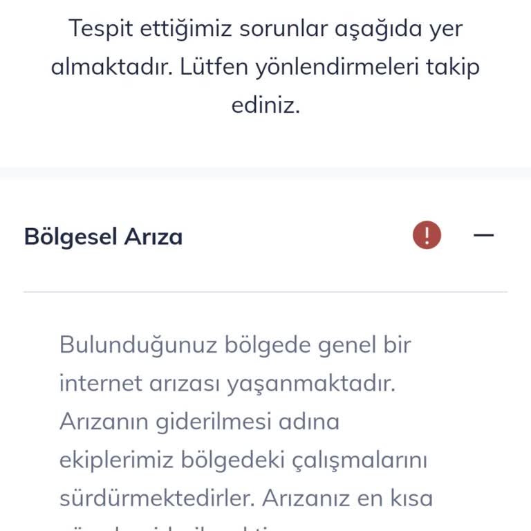 Türk Telekom Bölgesel Arıza Sorunu