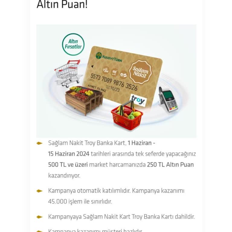 Kuveyt Türk Kazandığım Altın Puanlarımı Yüklemiyor