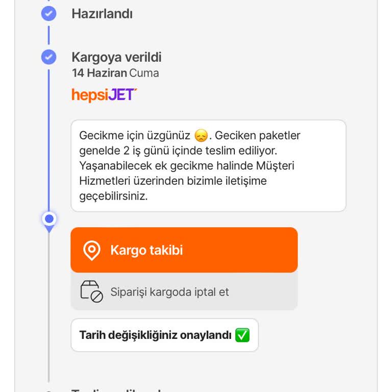 Hepsijet Ürünü Teslim Etmiyor