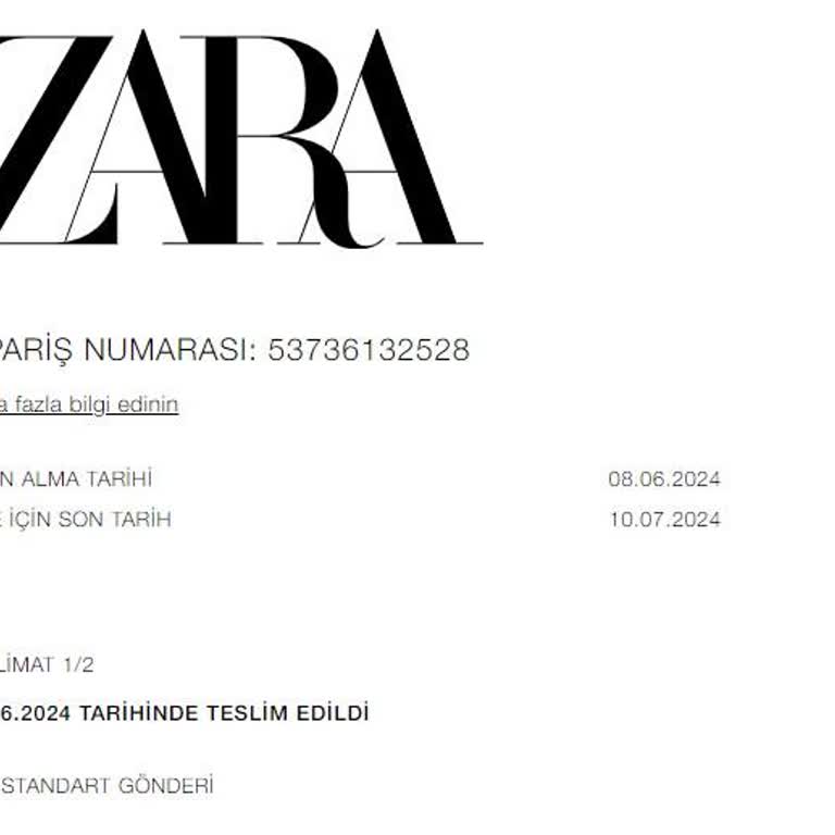Zara Kaybolan Siparişle İlgilenmiyor