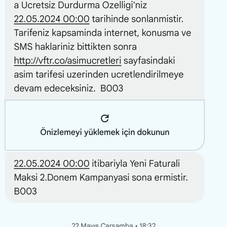 Vodafone Faturasız Hatta Geçiş