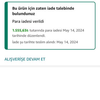 Levi's Amazon Hediye Çekimi Geri Vermiyor