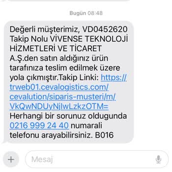 Vivense Ve Ceva Teslimat Sorunu