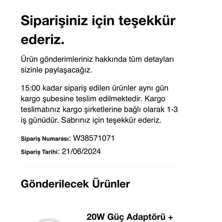 Apple Türkiye Store (appleturkiyestore.com) Para İadesi İstiyorum