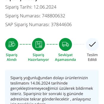 Avansas 10 Günde Siparişimi Teslim Edemedi