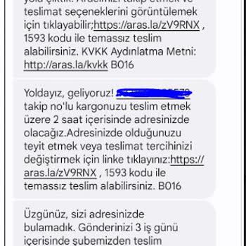 Aras Kargo'nun Kargoları Dağıtamaması