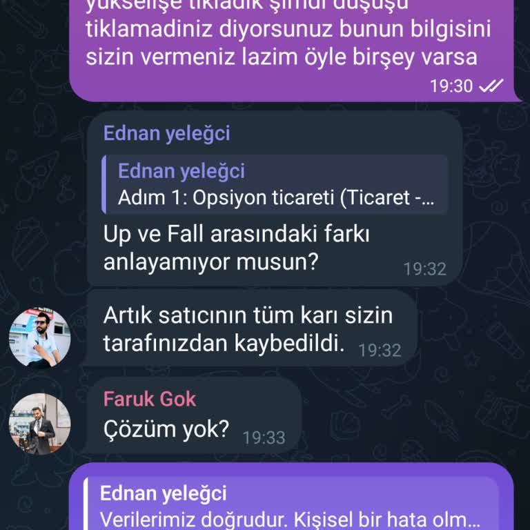 Telegram Ben Yandım Kimse Yanması