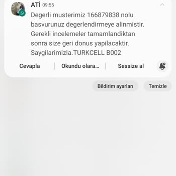 Turkcell Hattı İle Erişim Sorunu Yaşıyoruz