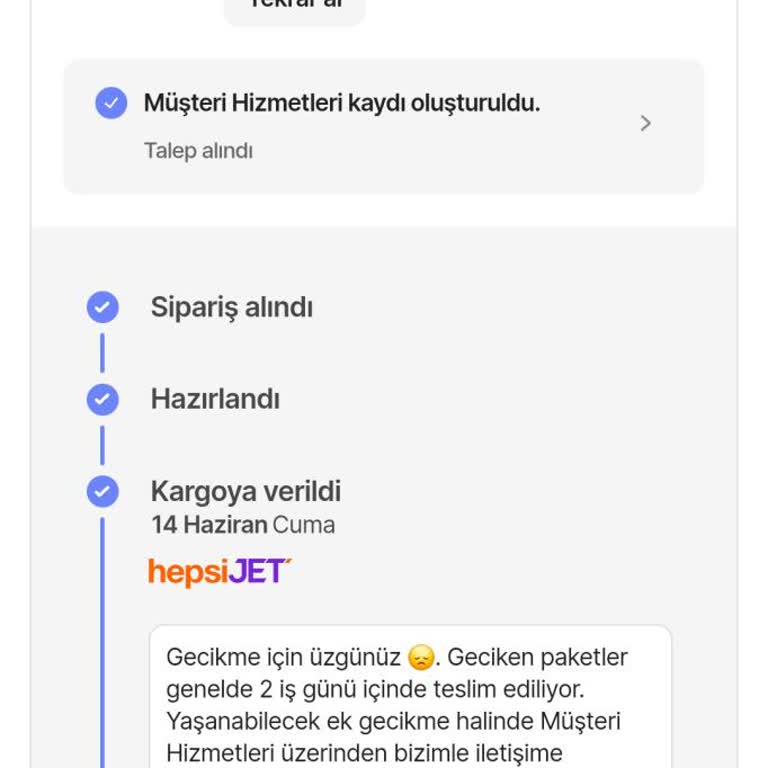Hepsijet Oyalama Politikası Uygulama