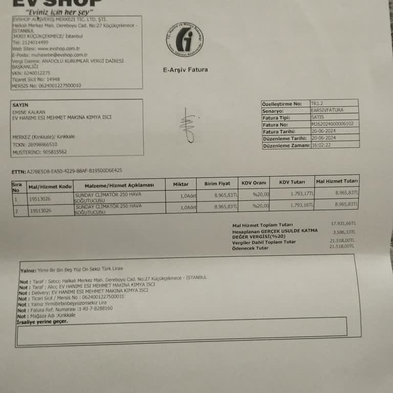 Evshop Mağazasındaki İade Süreci Hakkında Yaşadığım Sorun