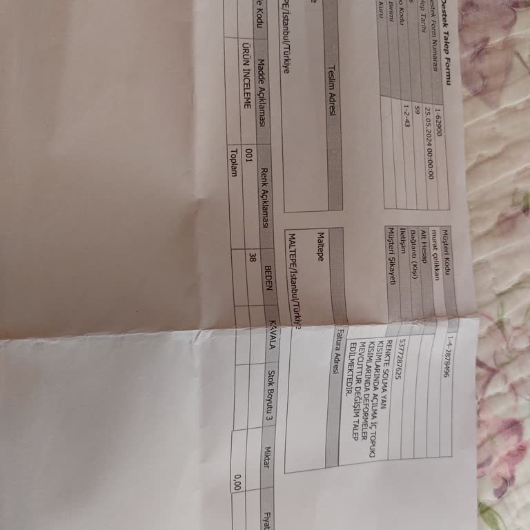 Sneaks Up Paranın İade Talebi