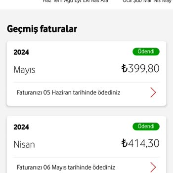 Vodafone Fatura Artışları Hakkında Şikayet