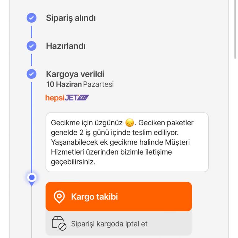 Hepsiburada/Hepsijet Kargomu Getirmiyor!