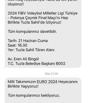 Tuzla Belediyesi SMS İptali Sürekli Mesaj Geliyor