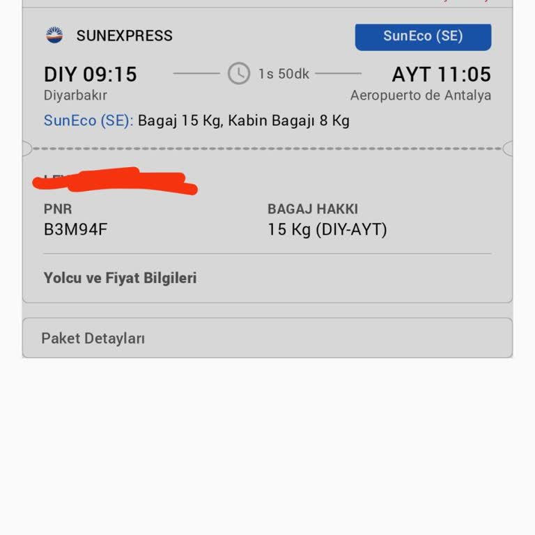 SunExpress Hava Yolları Uçuş İptal Edilmiş