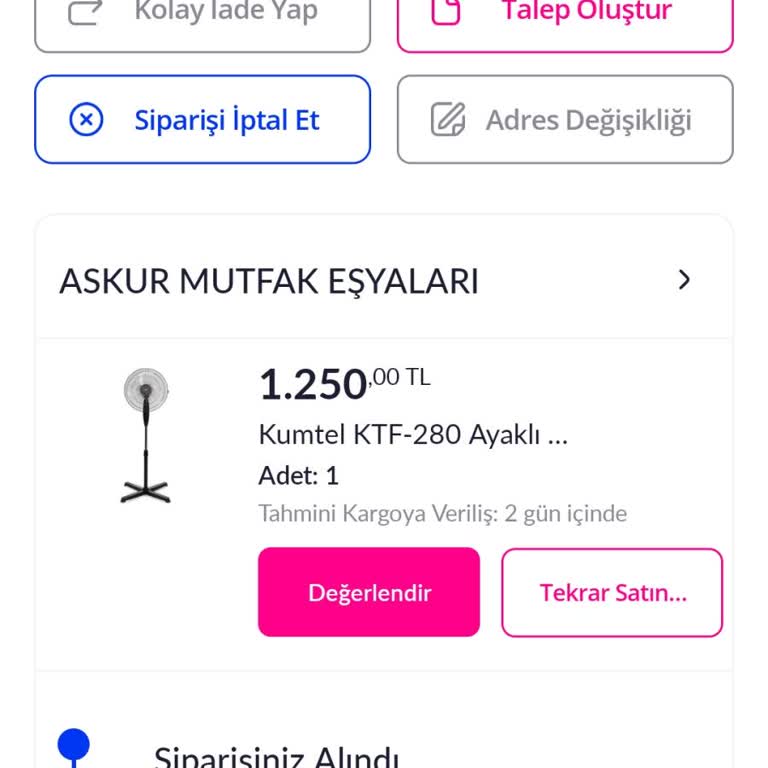 Askur Sipariş Ettiğim Ürünü Göndermiyorlar.