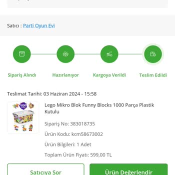 ÇiçekSepeti Parti Oyun Evi Pişmanlık