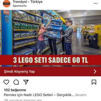 Lego 60 TL İndirimi