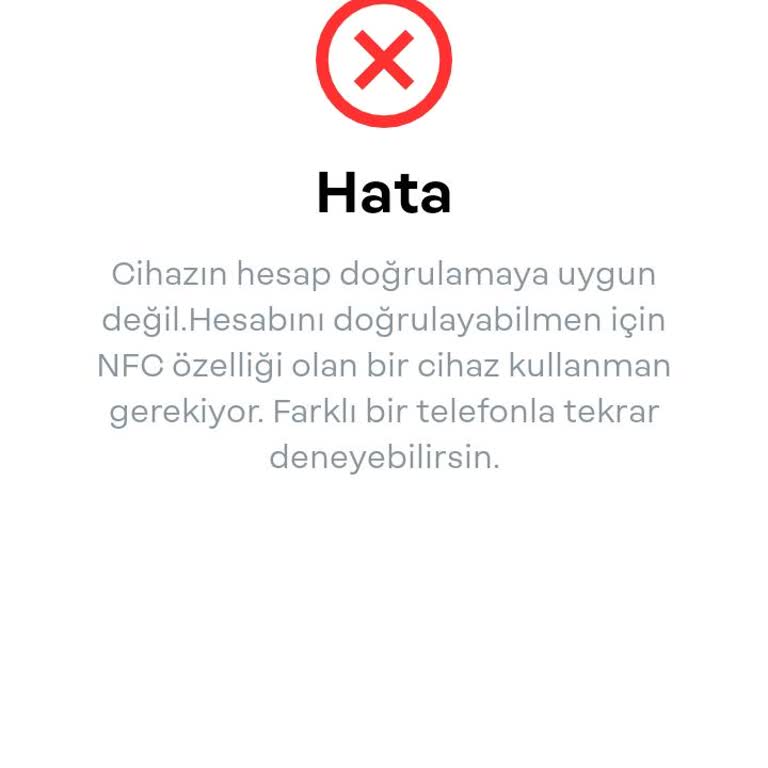 Papara NFC Olmadığı İçin İşlem Yapamıyorum!