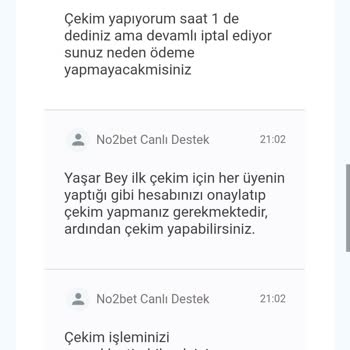 No2bet Sitesi Ödeme Yapmıyor