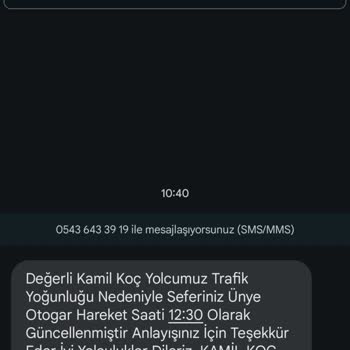 Kamil Koç Otobüs 4 Saat Rötar Yaptı